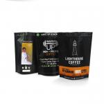 Aluminum Foil Matte White 1kg Coffee Mylar Bags Stand Up Coffee Bean Pouch With Zipper for sale