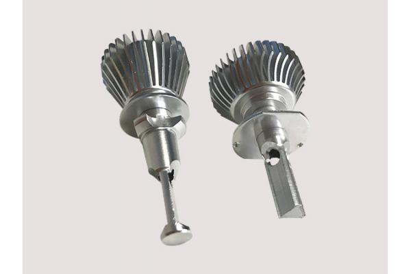 LED Llight Components Extruded Aluminium Housing Customized Shape