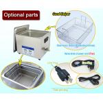 Full SUS304 Benchtop Heating Digital Ultrasonic Cleaner 10 Liter With Basket for sale