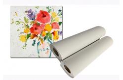 China Artist Inkjet Printable Poly Cotton Canvas Roll For Large Format Printer supplier
