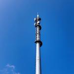 15m Q345 Hot Dip Galvanized Monopole Cell Tower With Lights for sale