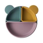 Bpa Free Kids Tableware Food Grade 2022 Silicone Baby Feeding Plate Set Suction for sale