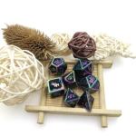 Sturdy Portable Anti Wear Dice Set For Dungeons And Dragons Gold Plated Polyhedral for sale