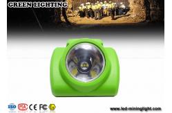 China Green Safety Cordless LED Mining Headlamp With 232LUM Strong Brightness supplier