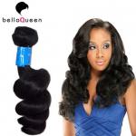 Grade 7A Virgin Hair Natural Black Indian Virgin Hair Weaving For Loose Wave for sale