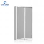Tambour Door Metal Shelf Cabinet With Plastic Roller Shutter Doors for sale