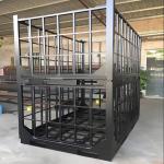 Two Door Animal Trap Cage 2.2M Collapsible Large Wild Animal Cage For Boar Wolf Fox for sale