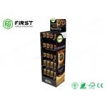 Custom Made Corrugated Floor Standing Cardboard Display Full Color Printing For Food for sale