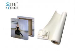 China Eco Solvent Matte Polyester Canvas Rolls Removable Self Adhesive 380gsm supplier