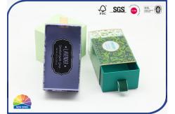 China Cardboard Inner Drawer Paper Box PET Material Cover With Flocking Ribbon supplier