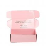 Custom Folding Corrugated Cardboard Grooming Supplies Box Pink Beauty Wrapping Shipping Box for sale