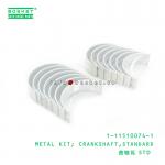 1-11510074-1 Isuzu Engine Parts Standard Crankshaft Metal Kit 1115100741 For 6BG1 6BD1 for sale