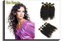China Custom Natural Black Remy Virgin Human Hair Extensions Deep Wave supplier