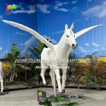 Animatronic Animals Simulation Unicorn With Wings For Theme Park Decoration for sale