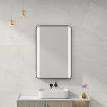 Graceful Shape Illuminated Bathroom Mirrors With Color Changing Lights For Home And Hotel for sale