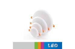 China 10W Round Rimless Panel LED Light 100mm Diameter For Convention Center supplier
