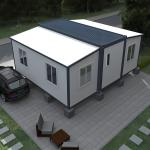 Prefab Folding Container House Expandable Prefab Steel Container Homes for sale