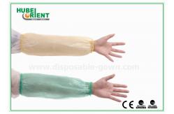 China Oil-Proof Disposable Plastic Arm Sleeves Flexible With Polyethene Material Approved MDR CE supplier