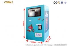 China 70g/Cup Cash QR Code Soft Ice Cream Vending Machine Tempered Glass Panel supplier