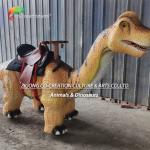 Animatronic Walking Brachiosaurus Simulation Walking Dinosaurs Tots Riding In Playground for sale