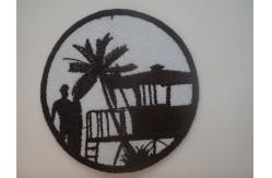 China Custom Embroidery Patch 3D Puff LOGO Badges Sew On Iron On Clothing Patches supplier