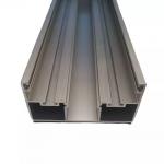 6063 T5 Champagne Golden Brush Anodized Aluminum Profiles For Sliding Door Mullion for sale