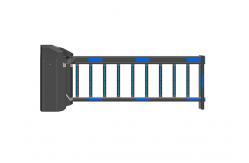China Turbo Worm Reducer IP44 30m Remote Fencing Gate Barrier supplier