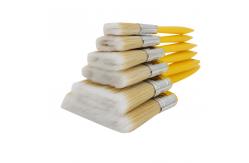 China High quality paint flat brush plastic handle PET fibre bristles supplier