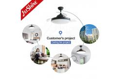 China Modern Style 1stshine LED Ceiling Fan with Remote Control and Retractable Design supplier