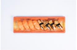 China Take Out Boxes Disposable Sushi Packing Box With Lids Clear Plastic Container supplier