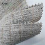 Heavyweight Garment Stretched Cotton Canvas Fabric / Horsehair Interlining For Suit for sale