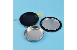 China Custom Size Tinplate Lid Stretch Metal Bottle Cap supplier
