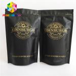 Plastic zipper Bottom Gusset Bags 500g stand up resealable coffee k pouch for sale