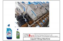 China 100ml - 1L Automatic Liquid Bottle Filling Machine ,  / Bleach / Acid Filling Machine supplier