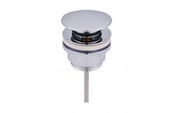 China Unslotted Bathroom Sink Drain Click Clack Chrome Bathroom Sink Pop Up Drain supplier