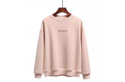 China Custom Embroidered Plain Crew Neck Sweatshirt Unlined Drop Shoulder supplier