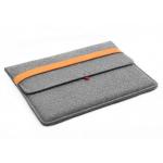 Light Grey Eco Friendly Wool Dustproof Felt Laptop Bag for sale