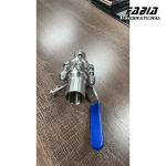 Manual Three-piece Ball Valve With Purge Port For Purging Reaction Vessels for sale