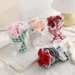 Valentine's Day Gifts 3pcs Soap Flower Bouquet Artificial Dried Flower Bouquet Gift for Women Girls for sale