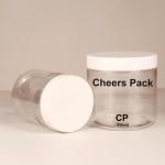 Popular Food Grade Clear PET Plastic Jars With Screw LIDS for sale