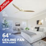 Modern Style 1stshine Ceiling Fan with Remote Control and Natural Wind Solid Wood Blades for sale