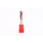 4 Flutes CNC Milling Ball Nose End Mill with Axial Rake Angle -7° for sale