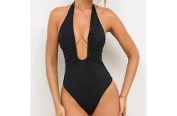 China Elasticity Womens Solid Nylon Spandex Swimsuit in Medium for Beach and Pool supplier