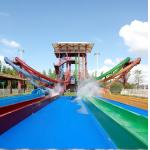 China Age Group ≥12 Big Water Slide With Splash Pool Spray Up Production Method manufacturer
