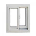 European Style PVC Plastic Upvc Sliding Double Window Sound Proof Hurricane Windows for sale