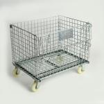 SGS 50x50 Mesh 1200KGS Folding Wire Mesh Container for sale