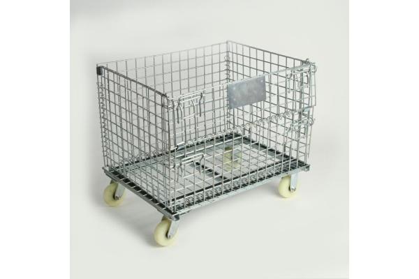 SGS 50x50 Mesh 1200KGS Folding Wire Mesh Container