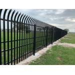 China Steel Residential Security Palisade Fence Metal Curved Portable for sale