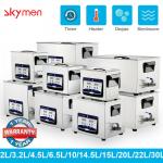 0.8L - 38L Skymen Ultrasonic Cleaner Benchtop For PCB Vinyl Record Car Parts Print Head for sale