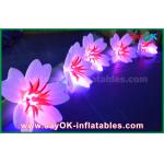 5m Long Nylon Inflatable Flower Chain Inflatable Light Decoration For Wedding for sale